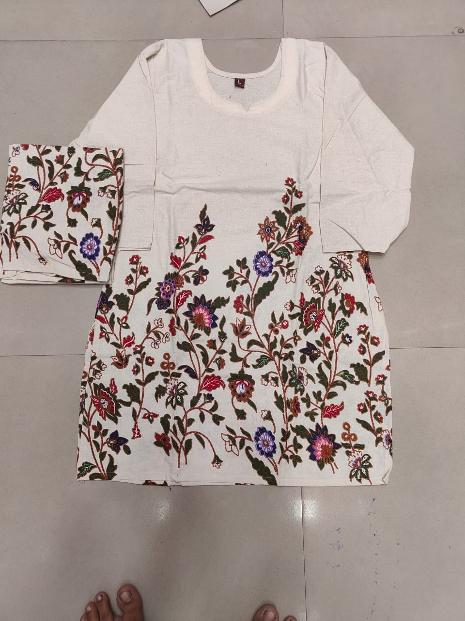 Cotton flex Designer co-ord set