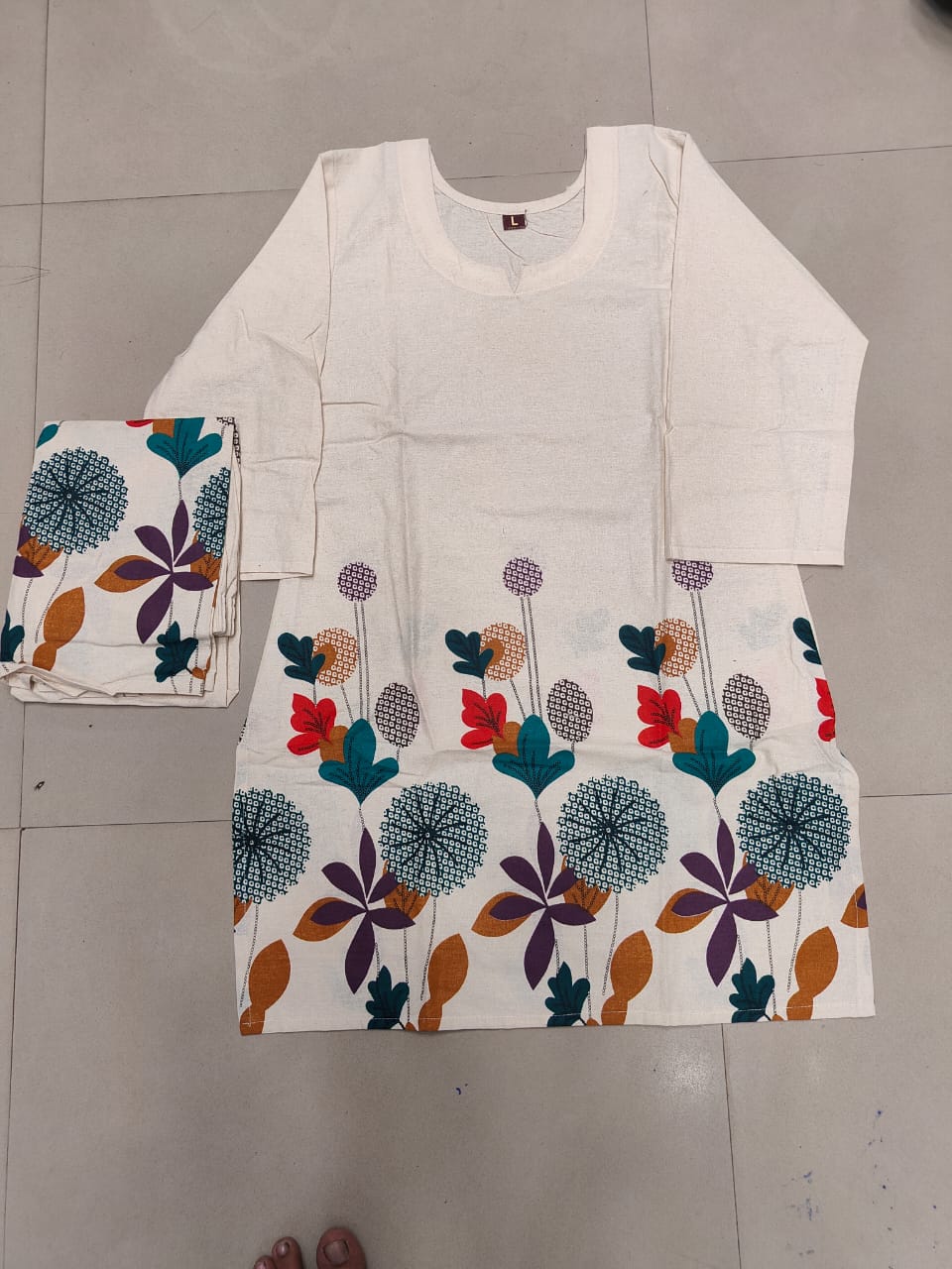 Cotton flex Designer co-ord set