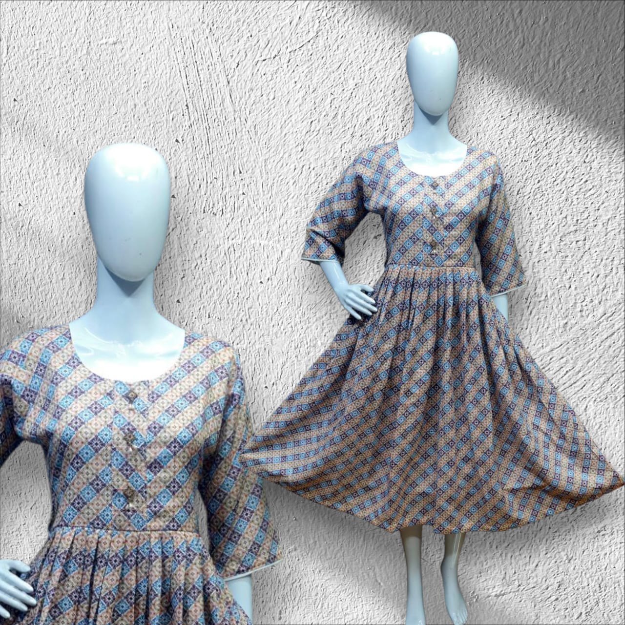 Rayon Sequin Frock Kurti