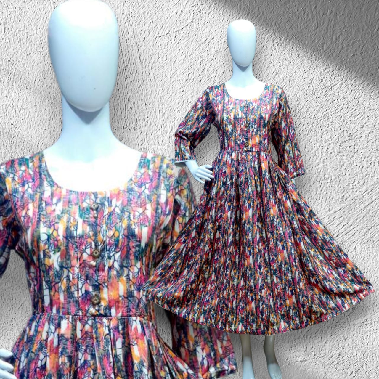 Rayon Sequin Frock Kurti