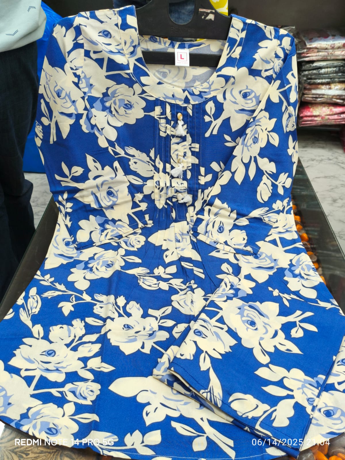 Short kurti co-ord set rayon 18kg