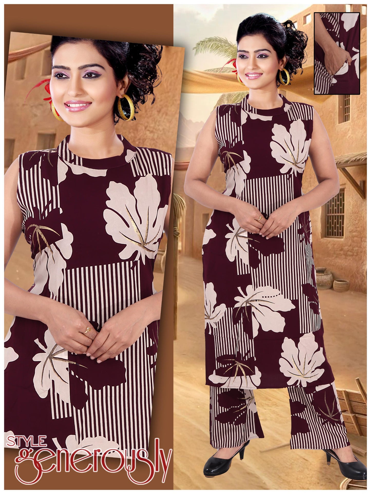 Rayon 22kg Co-ord set Aline