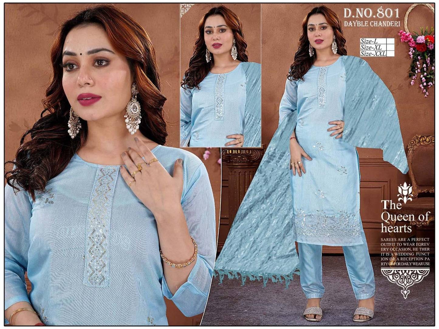 Chanderi Affordable Range 3pc Set