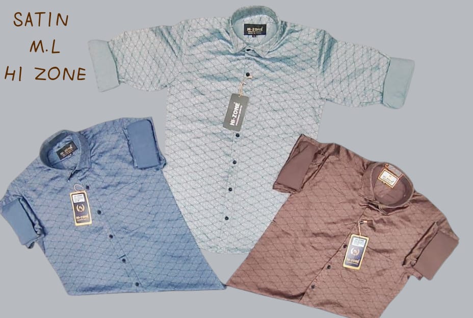 Men's Satin Printed Shirt