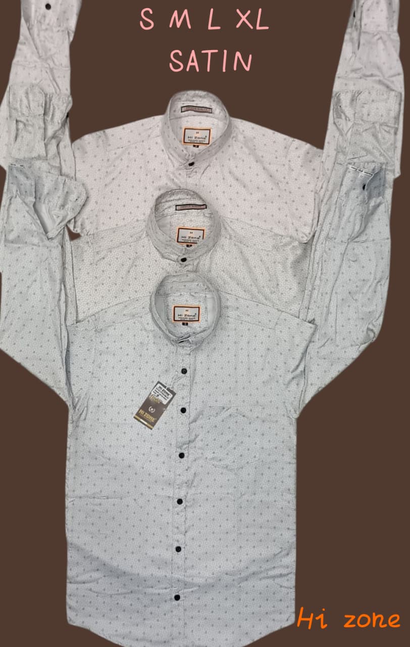 Men's Satin Printed Shirt