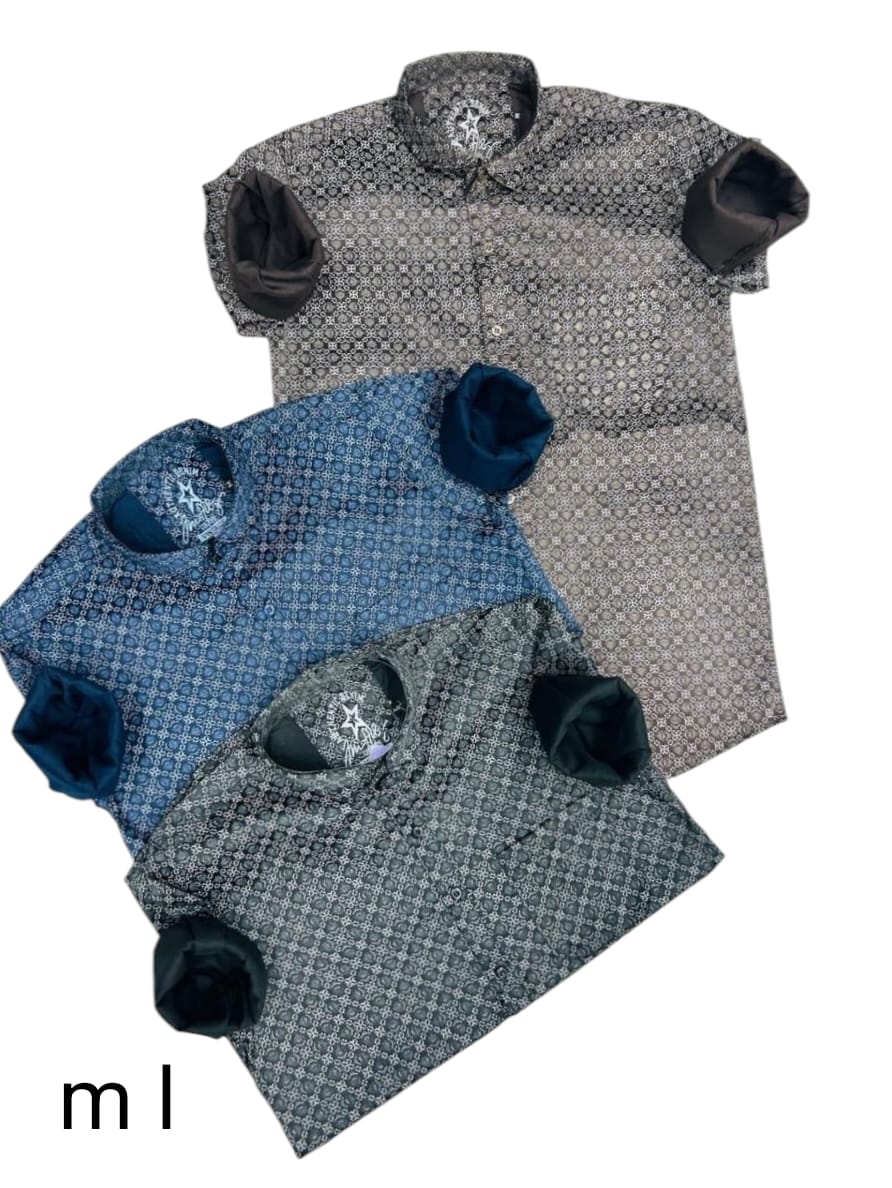 Men's Satin Printed Shirt