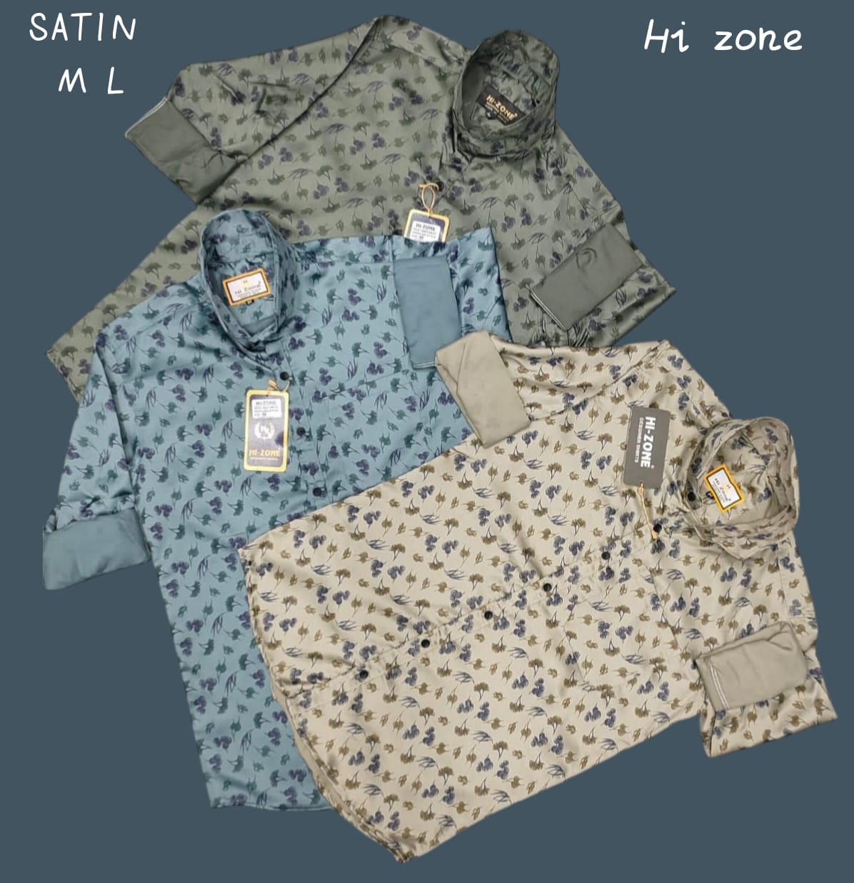 Men's Satin Printed Shirt
