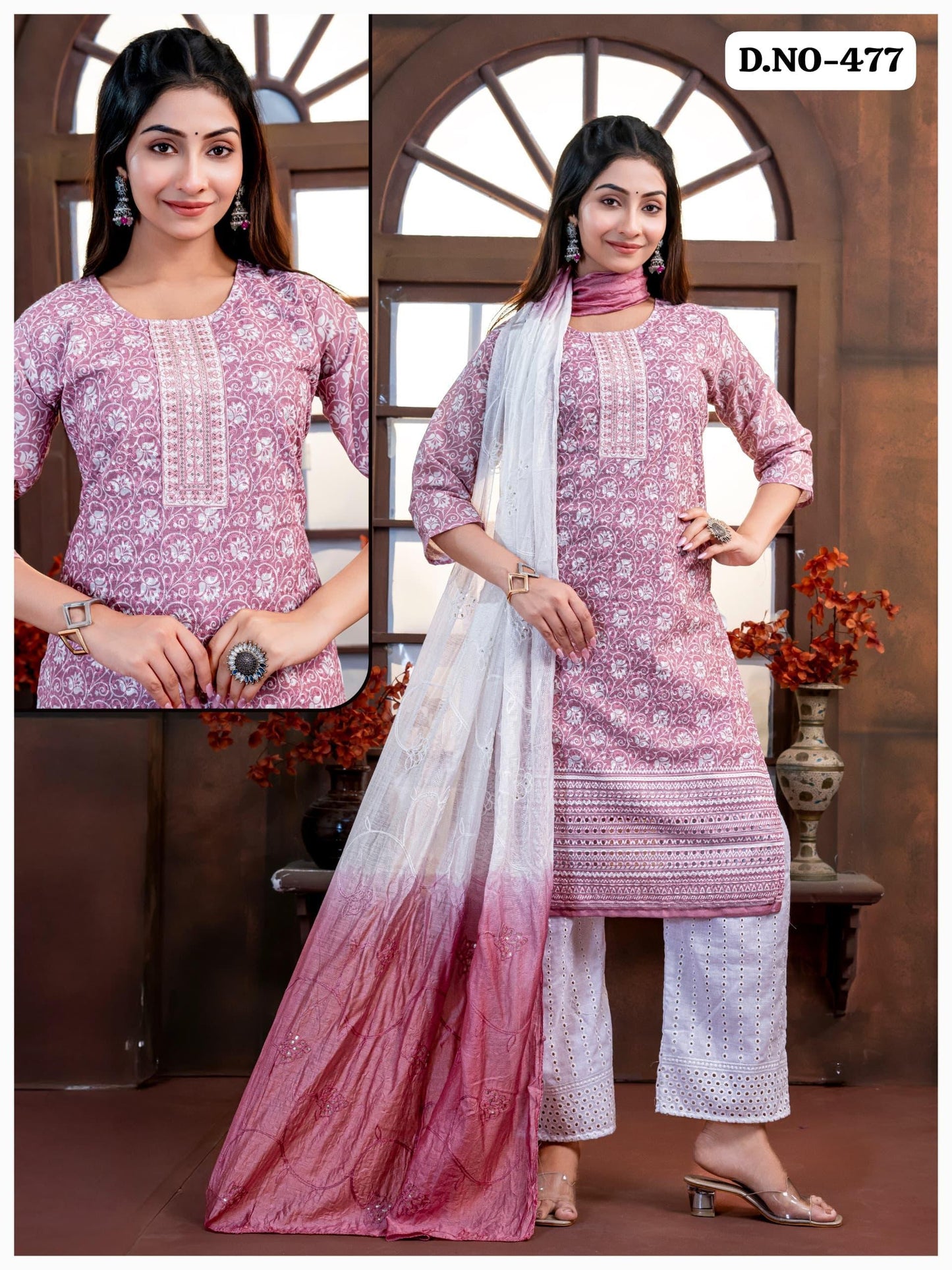 Chic Cotton Printed Kurta Set