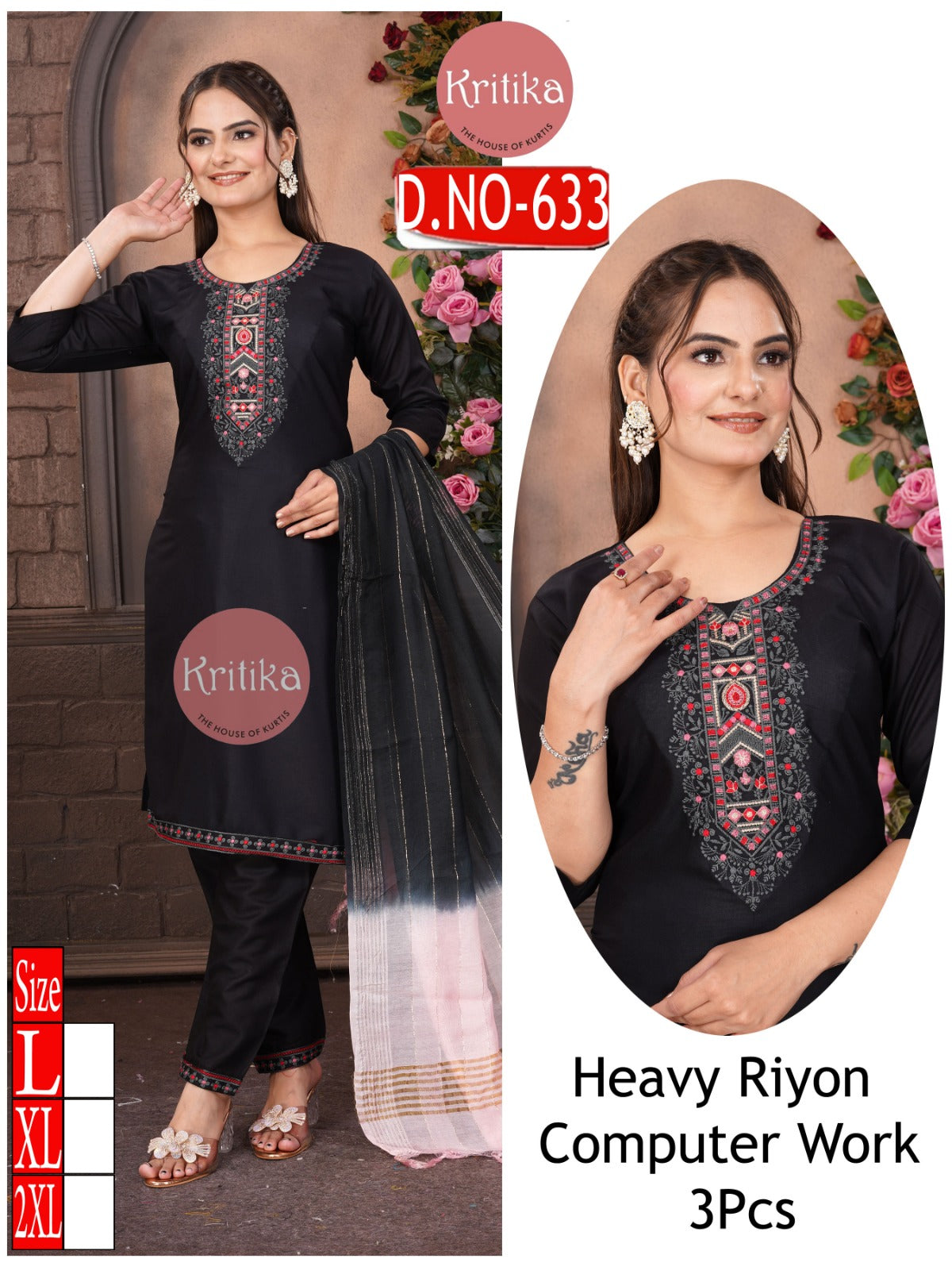 Heavy Rayon kurti set