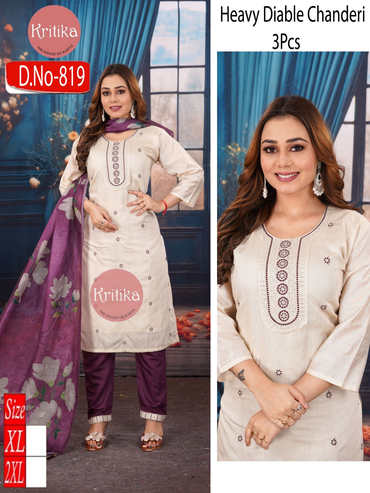 Diable Chander Kurti Set