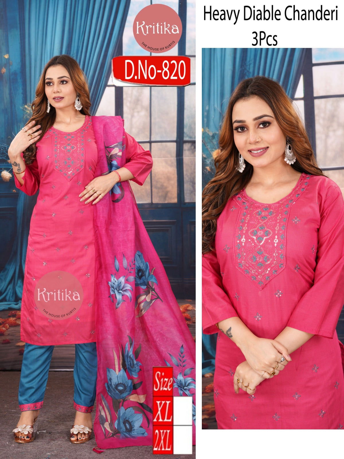 Diable Chander Kurti Set