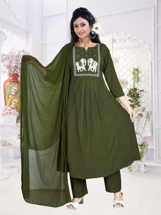 Rinkal Fabric Elephant yog Anarkali Set