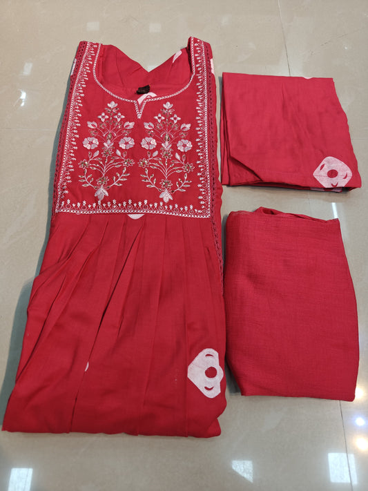 Vibrant Cotton Chunri 60-60 Printed 3pc Suit