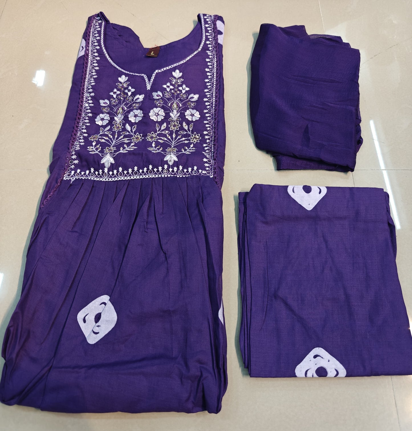 Vibrant Cotton Chunri 60-60 Printed 3pc Suit