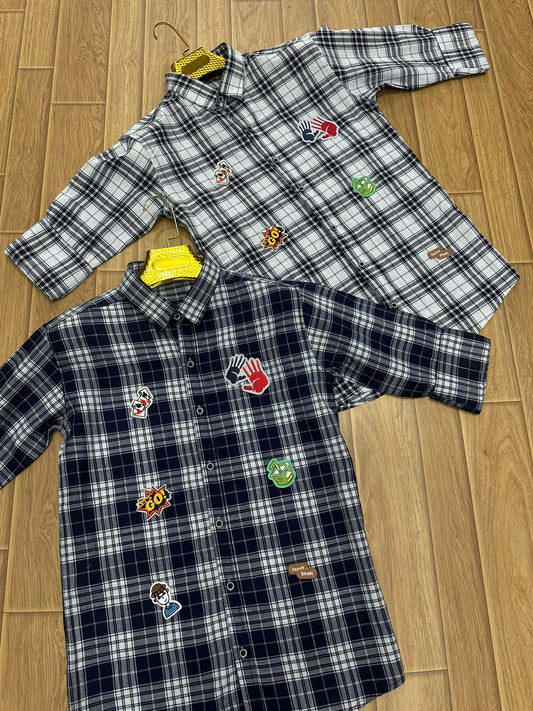 Comfortable Plaid Cotton Blend Shirts
