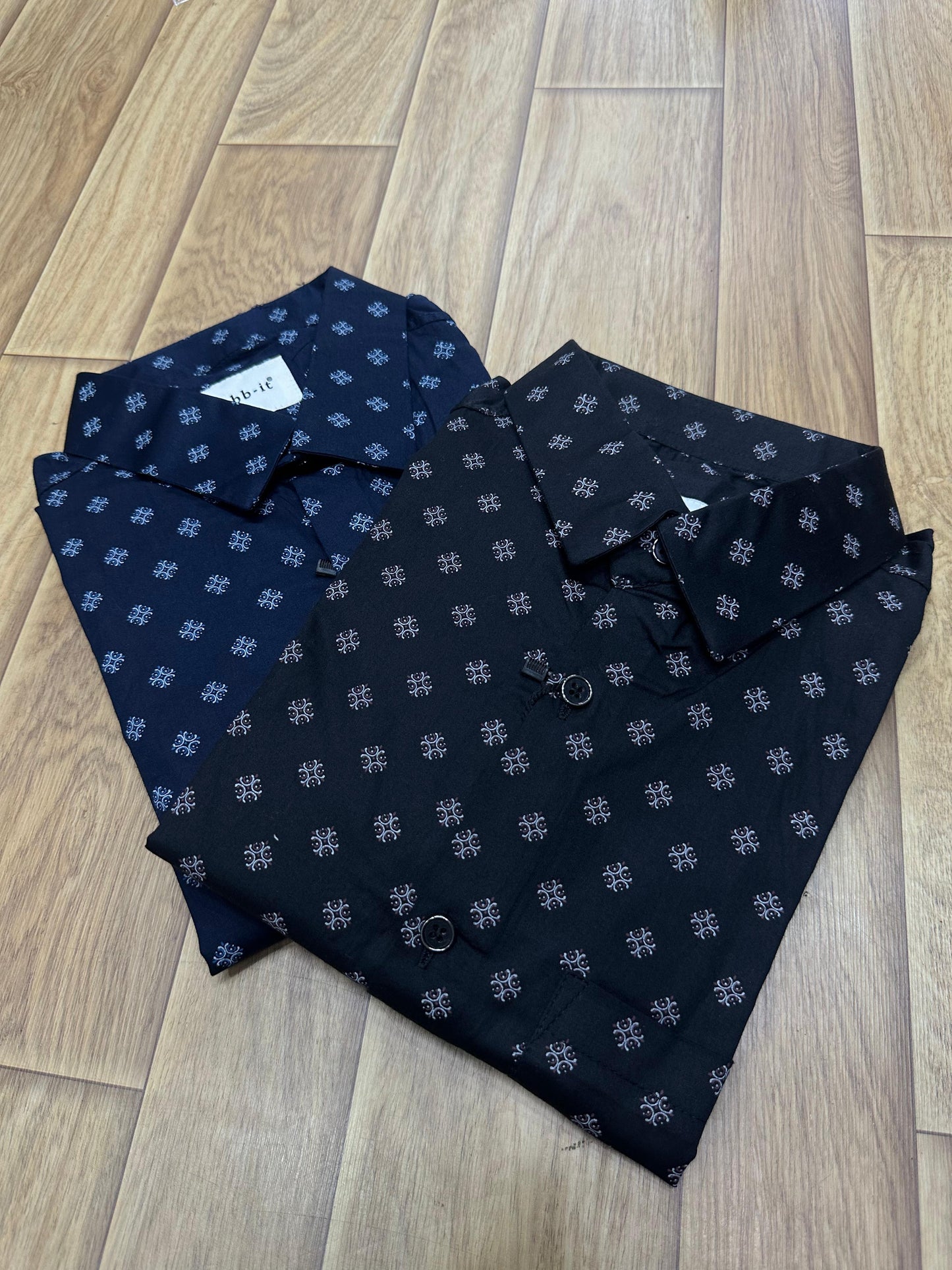 Elegant Satin Floral Print Men's Casual Shirts