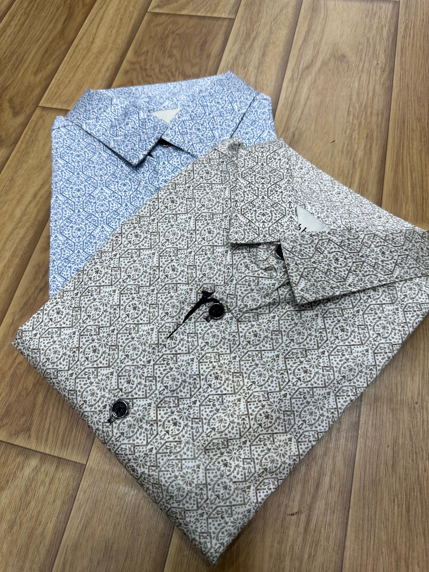 Elegant Satin Floral Print Men's Casual Shirts