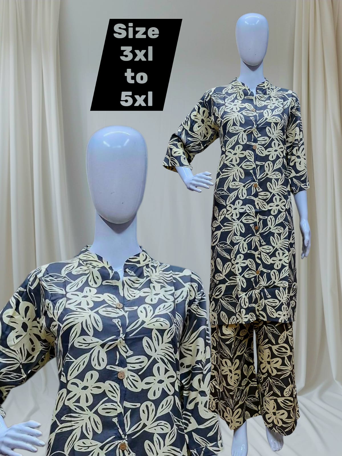 Comfortable Rayon 18 kg Printed Co-ord Set
