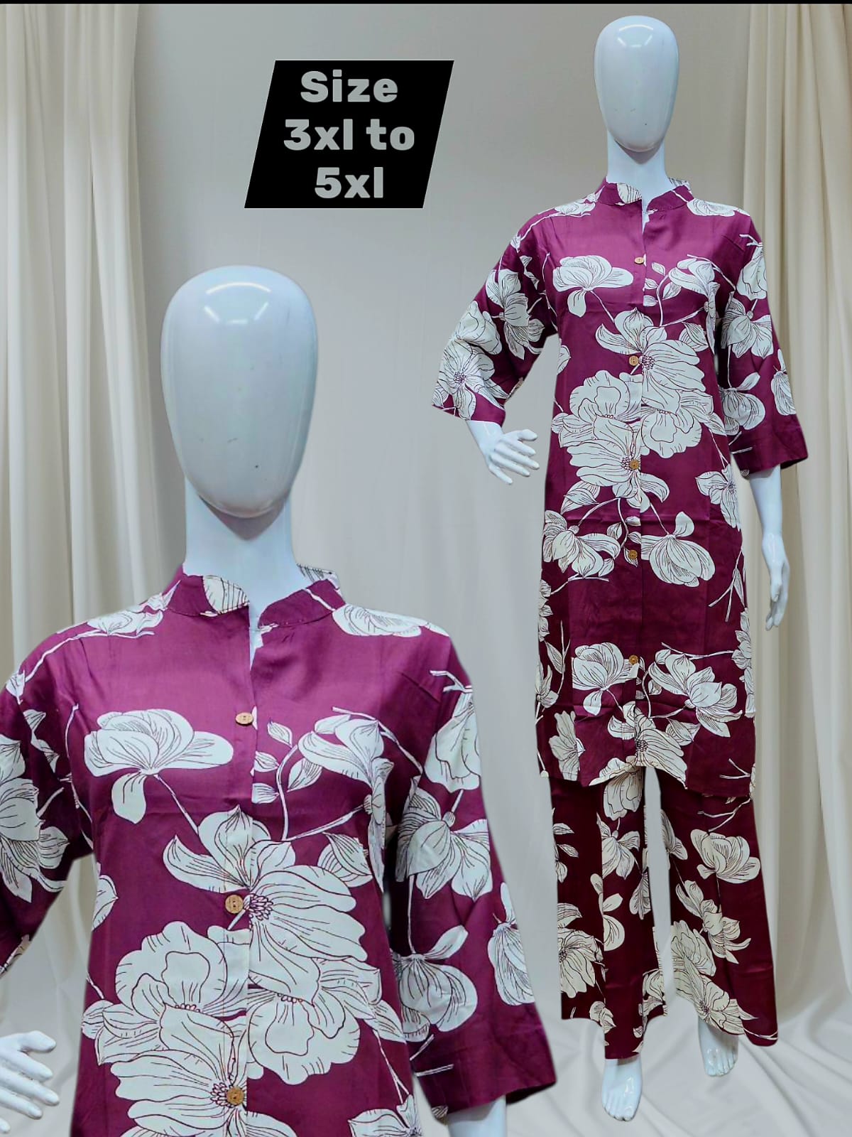Comfortable Rayon 18 kg Printed Co-ord Set
