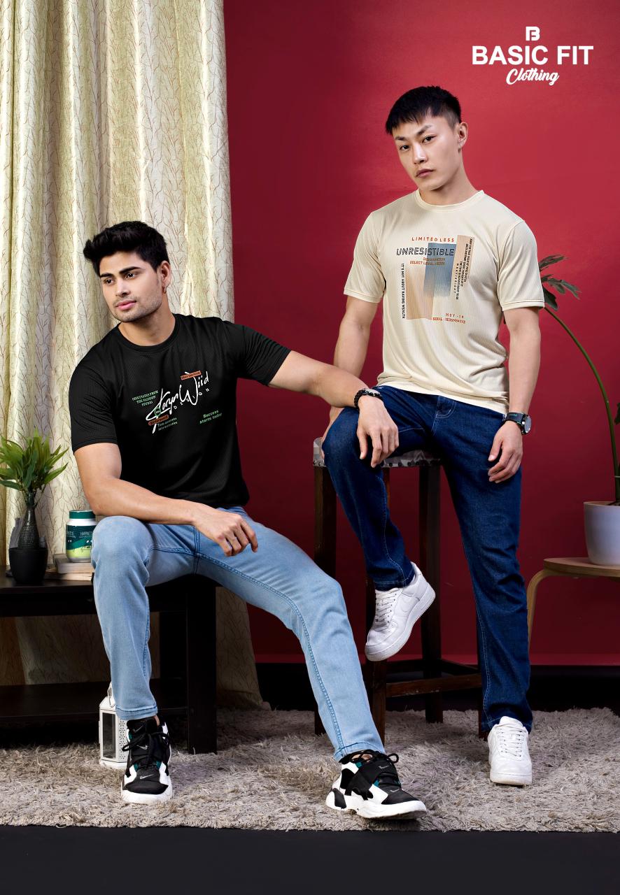 Men's "VICTORY STAY TRUE" Printed Round Neck T-shirt