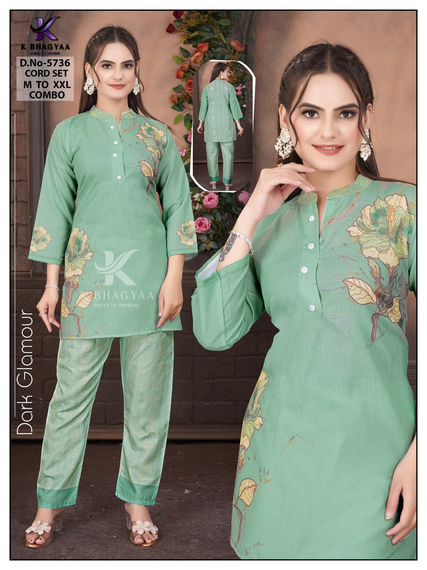 Women's Rayon Cord Set