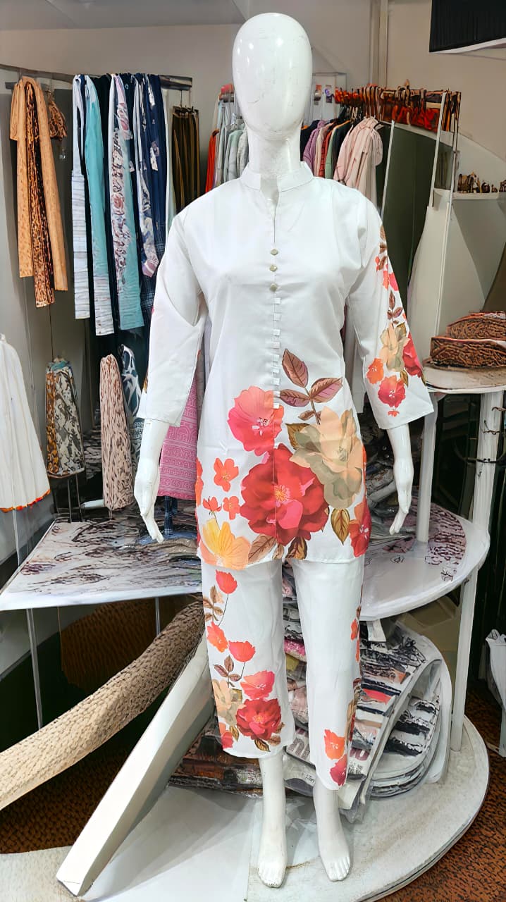 Printed Co-ord set liquid Slab