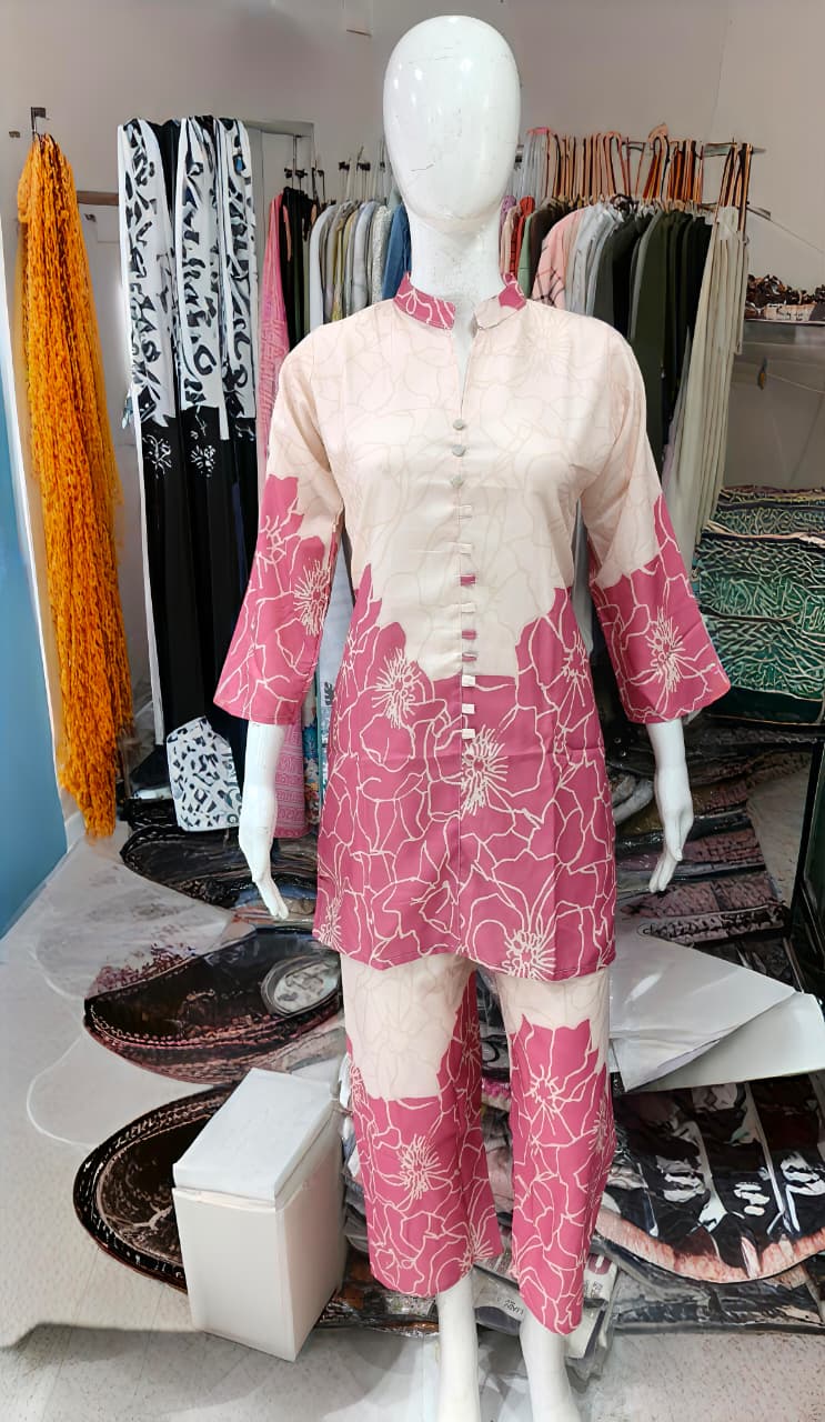 Printed Co-ord set liquid Slab