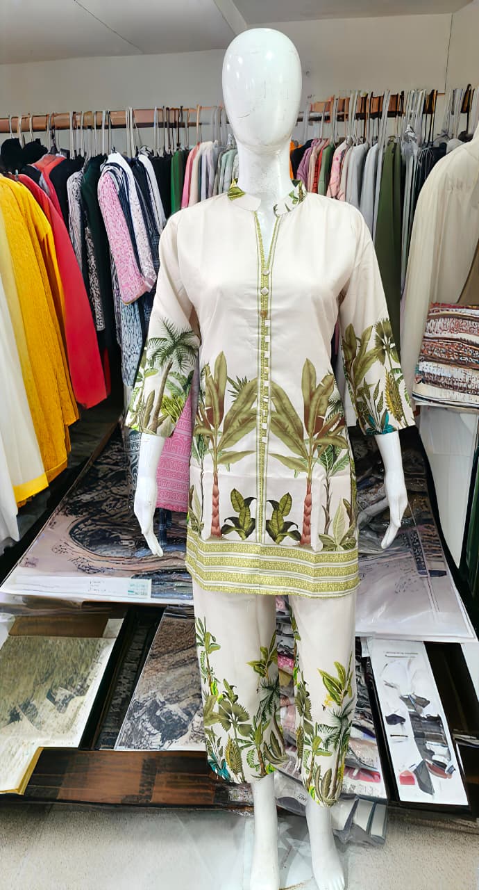 Printed Co-ord set liquid Slab