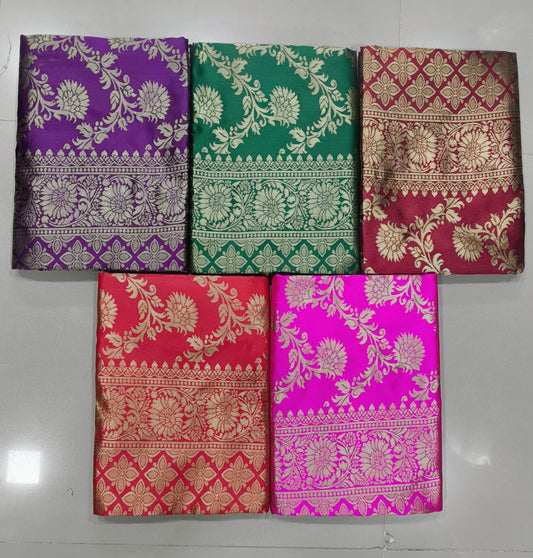 Banarasi Silk Saree with Blouse Piece