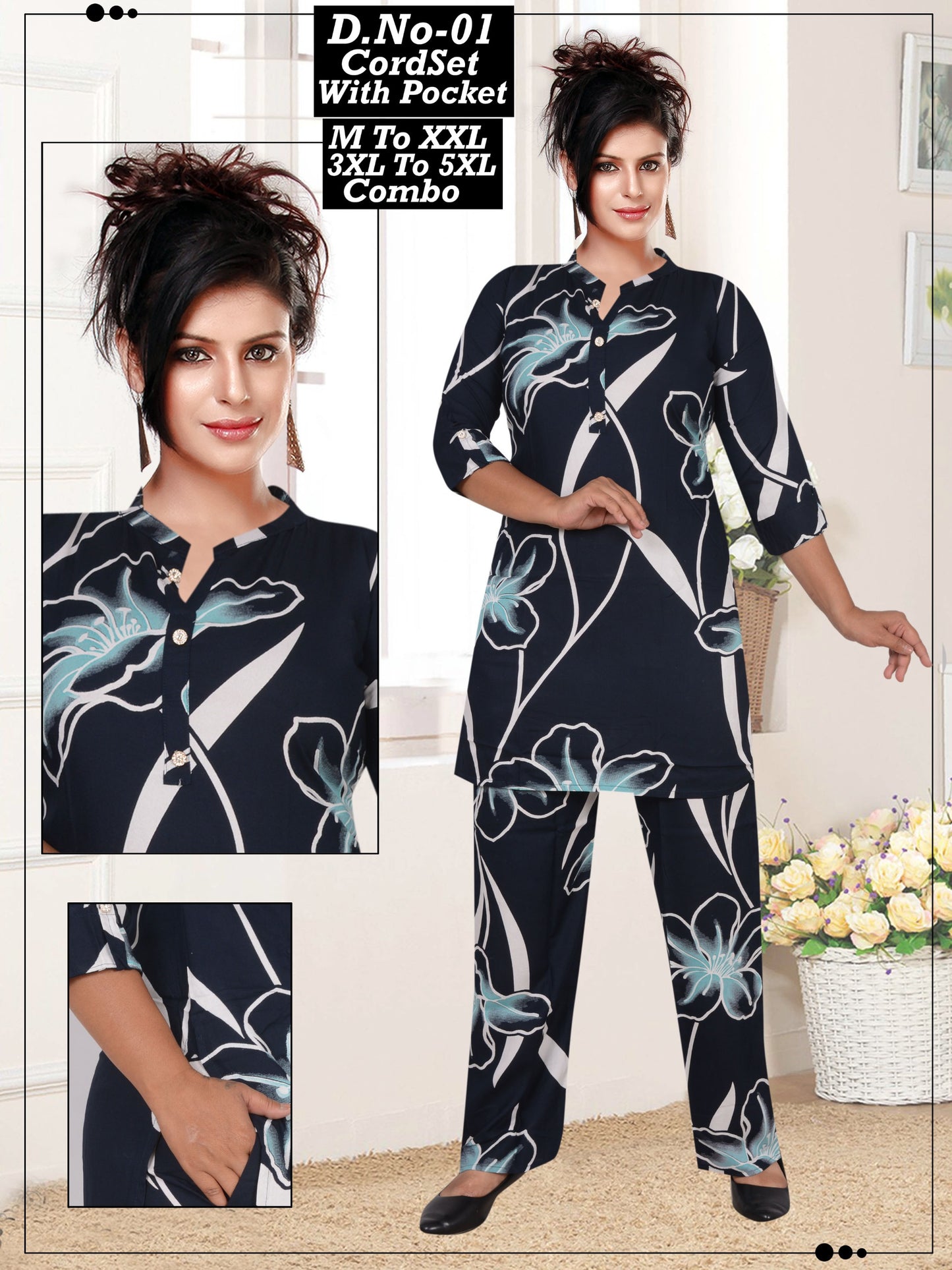 Premium Quality Rayon Co-ord Set