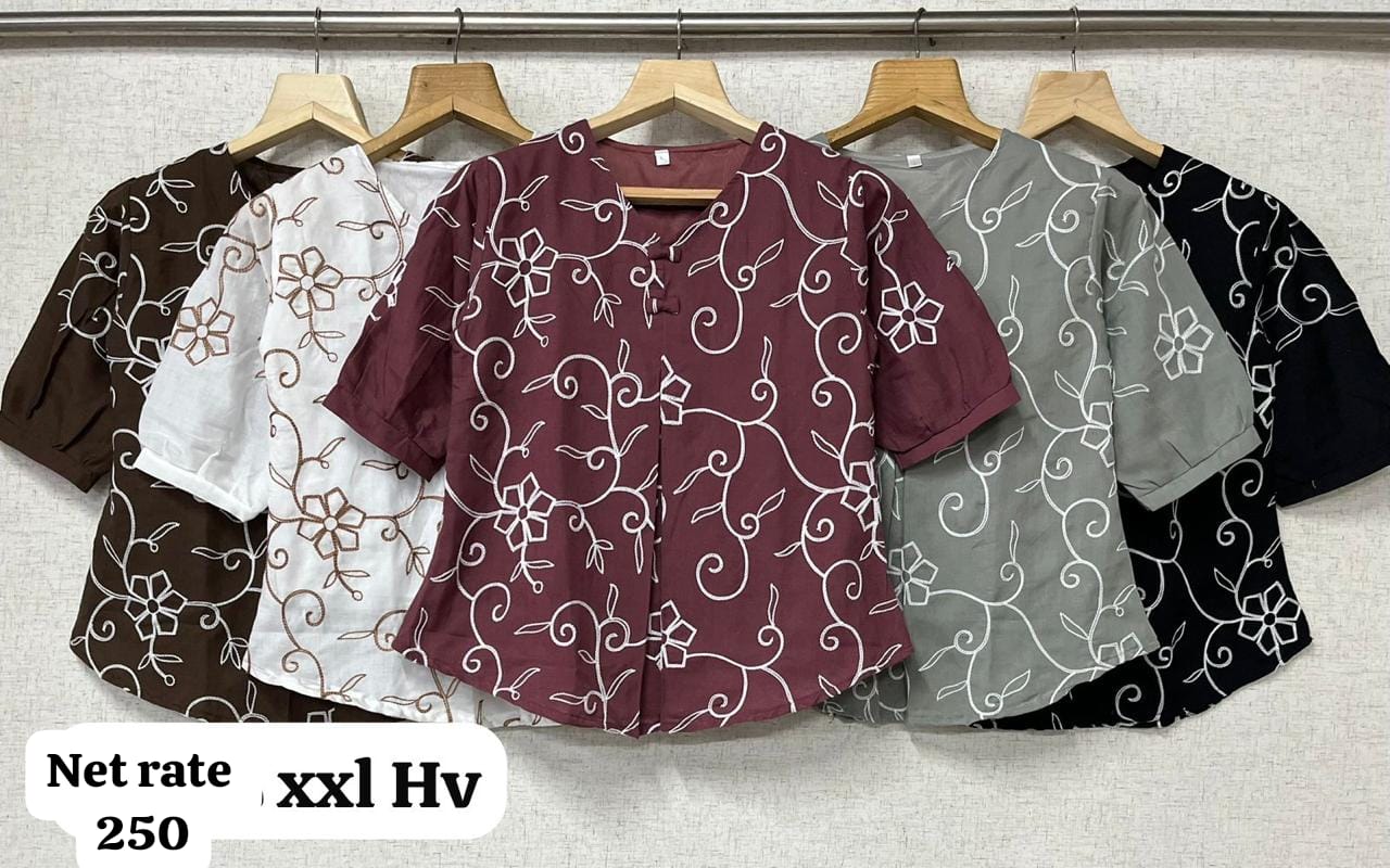 XXL Classy Embroided & Printed Top || Rs. 280 | 33 design