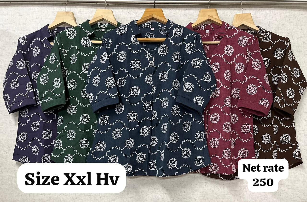 XXL Classy Embroided & Printed Top || Rs. 280 | 33 design