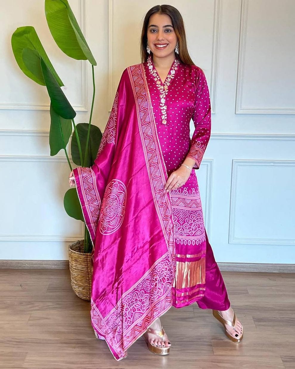 Chinon Silk Designer Festive Wear Set