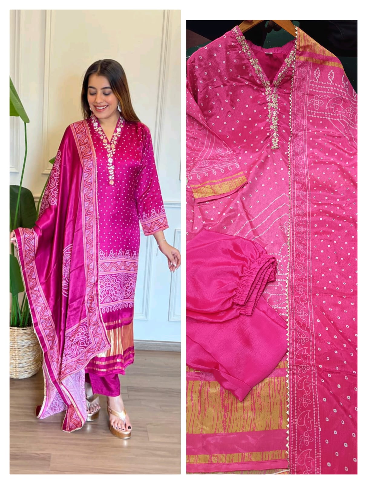 Chinon Silk Designer Festive Wear Set