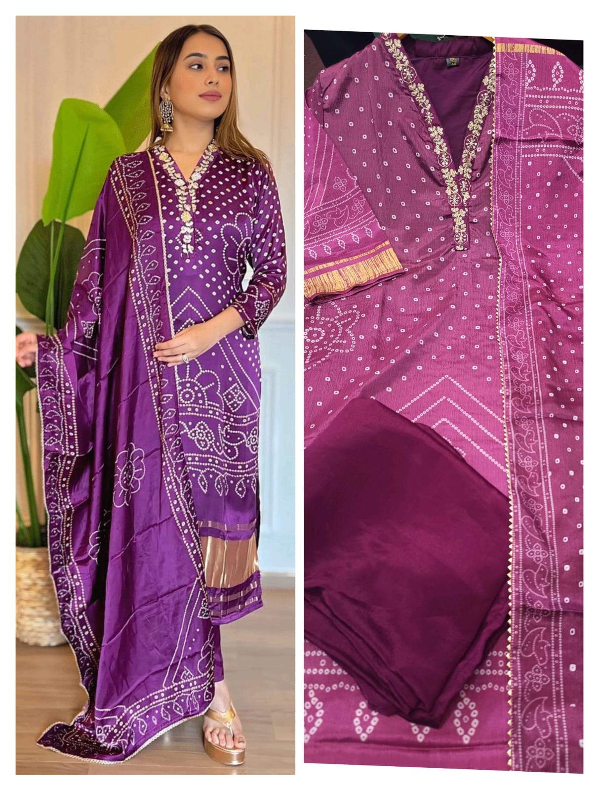 Chinon Silk Designer Festive Wear Set