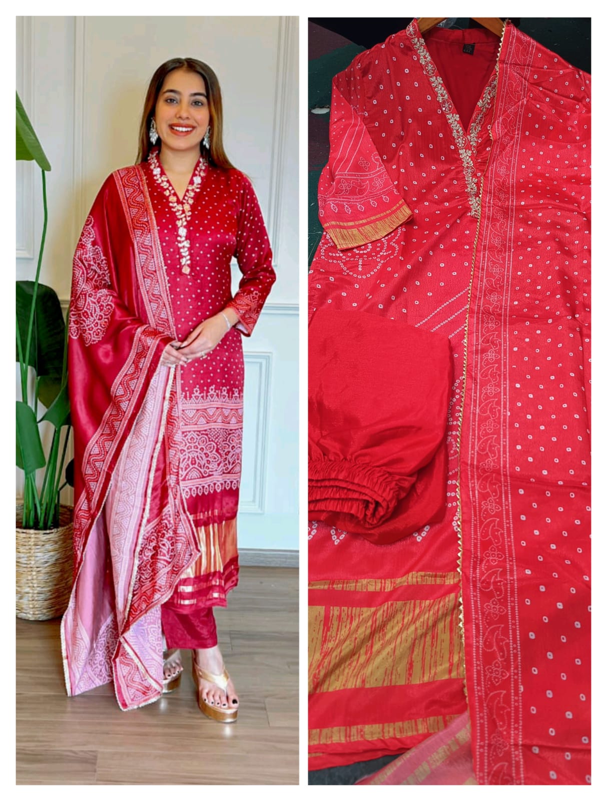 Chinon Silk Designer Festive Wear Set