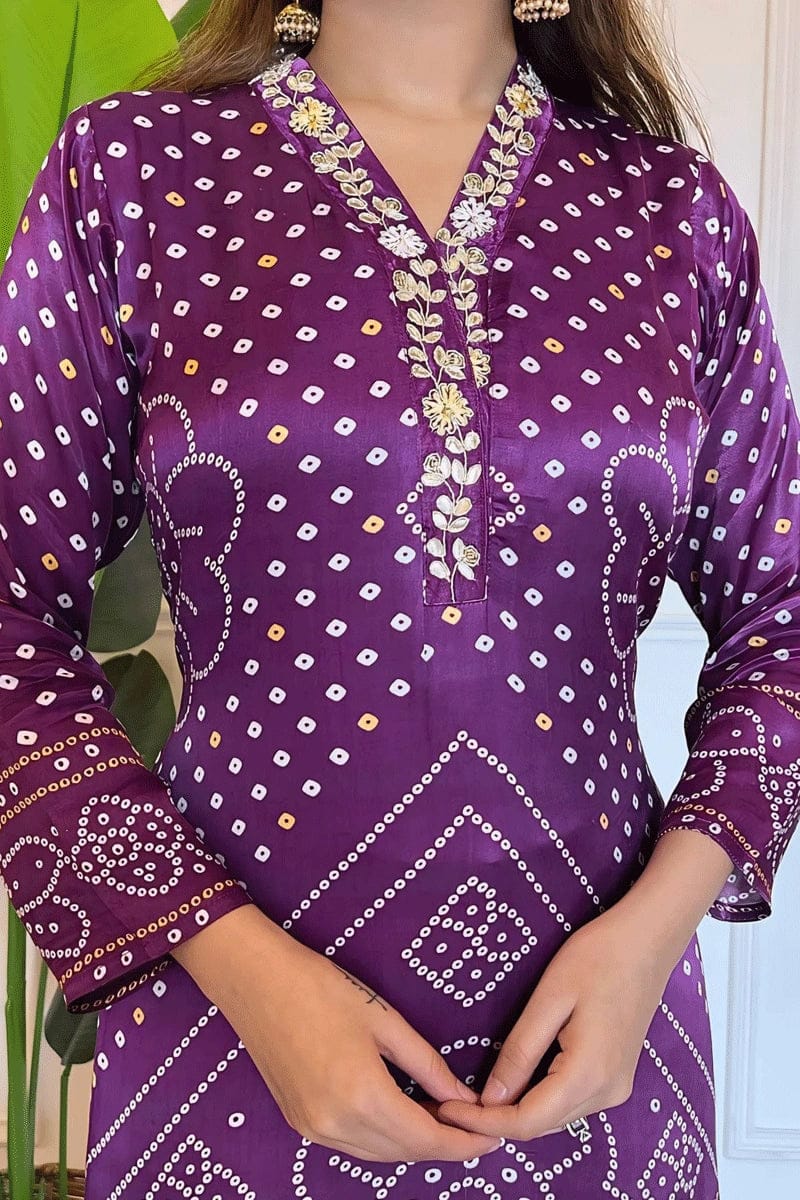 Chinon Silk Designer Festive Wear Set