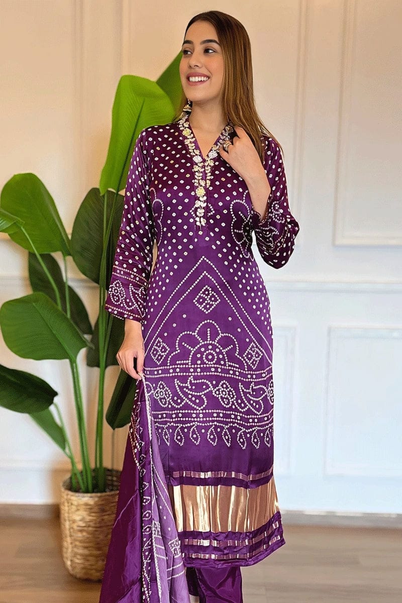 Chinon Silk Designer Festive Wear Set