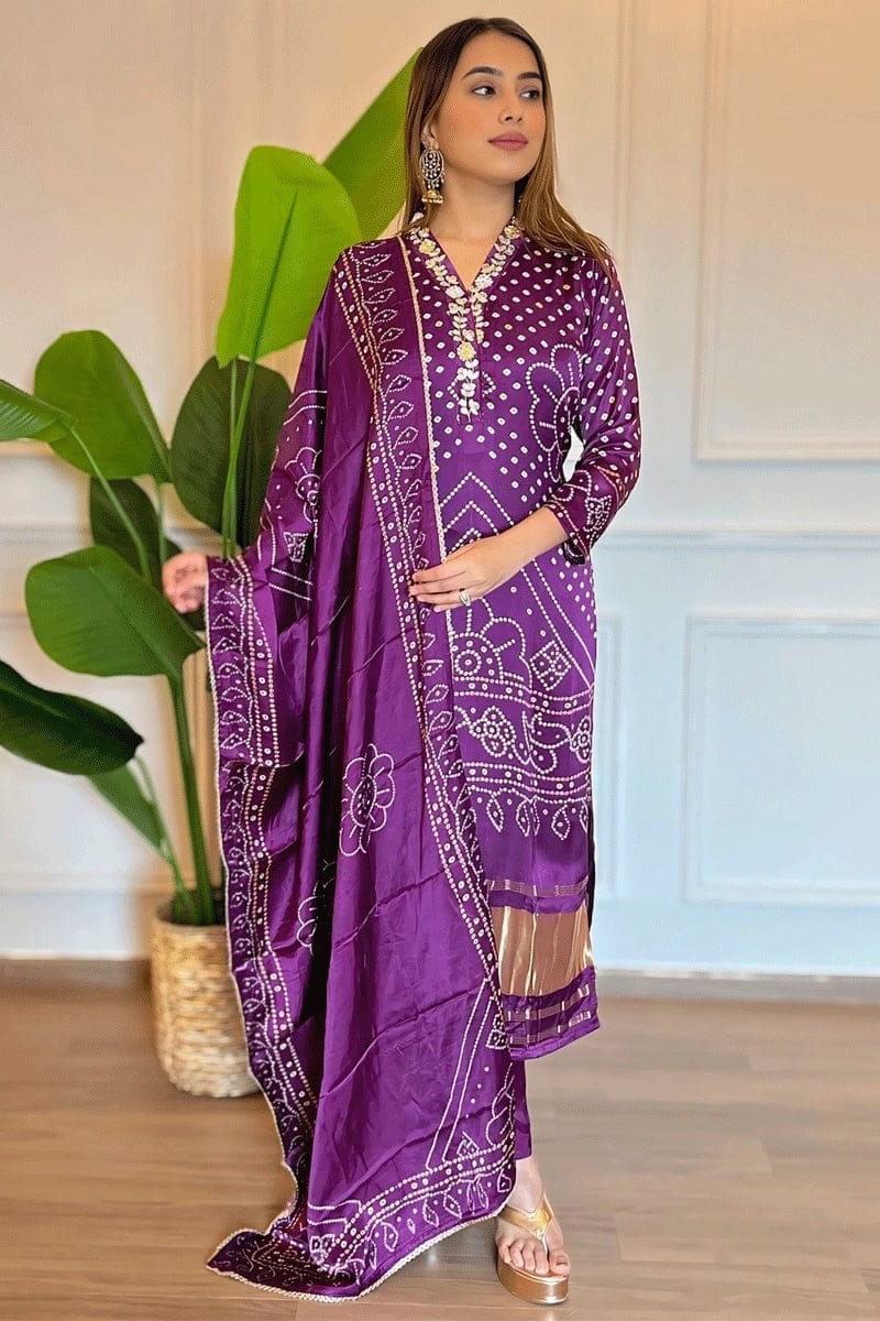 Chinon Silk Designer Festive Wear Set