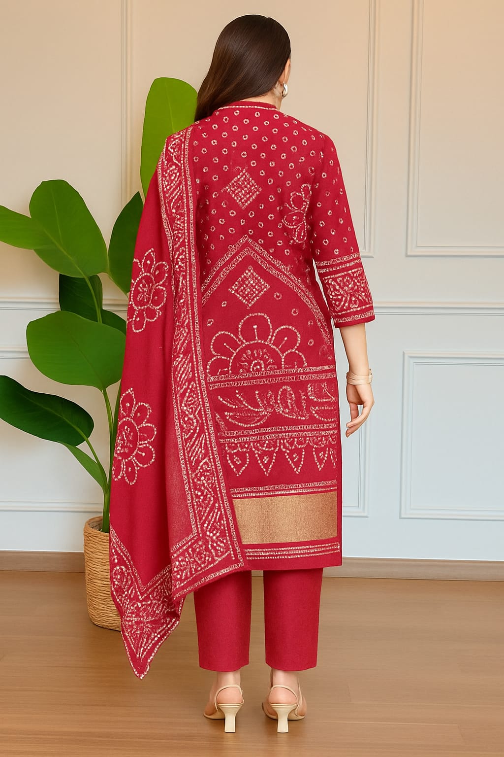 Chinon Silk Designer Festive Wear Set