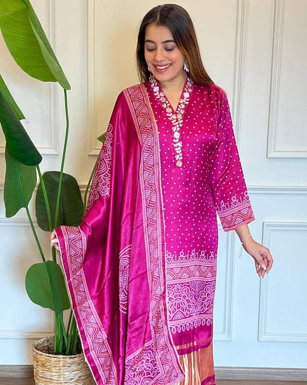 Chinon Silk Designer Festive Wear Set