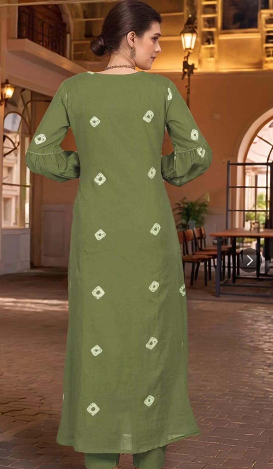 Beautiful Cotton A-Line Frock with pan