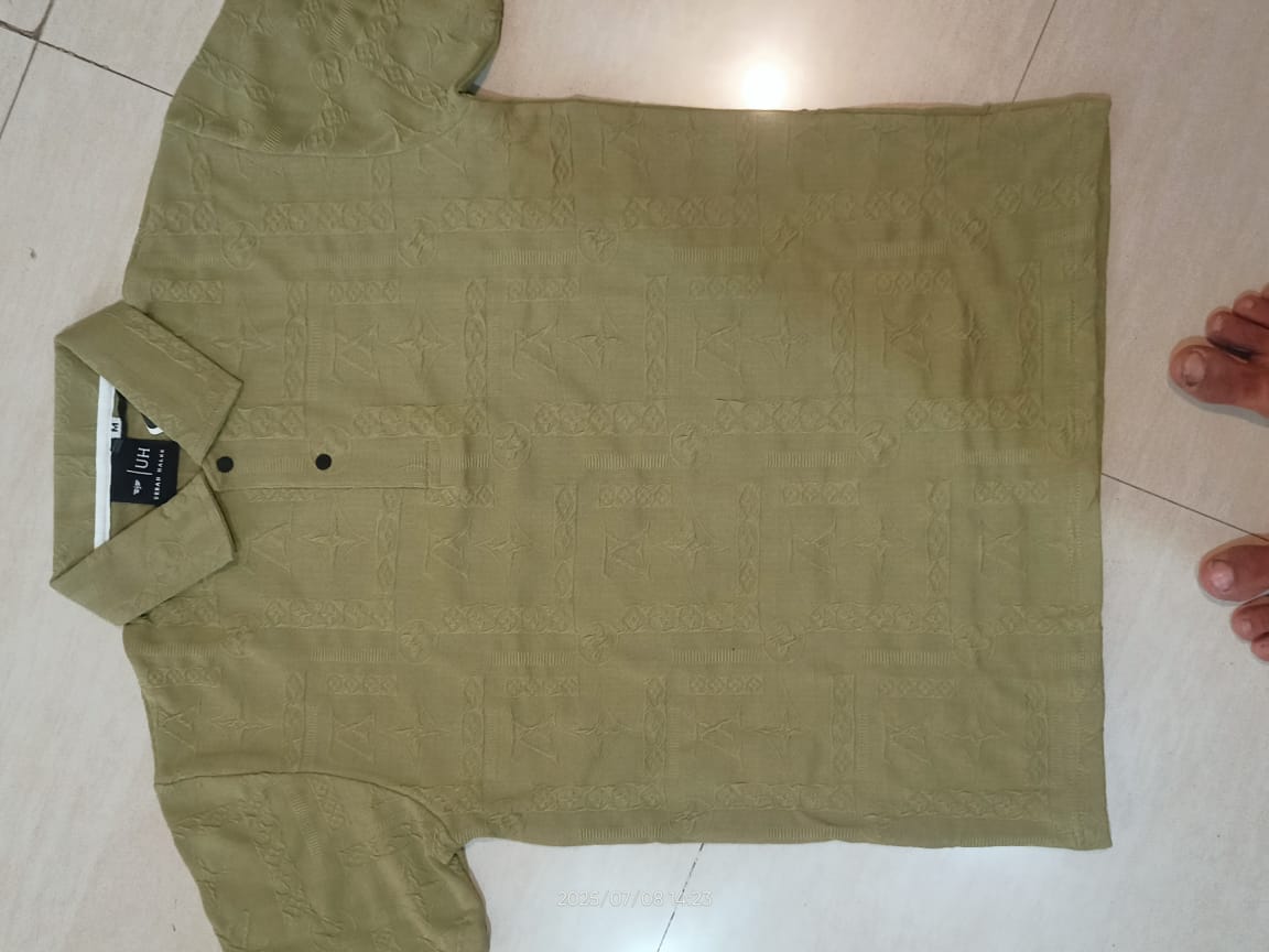 Textured Polo T-Shirt