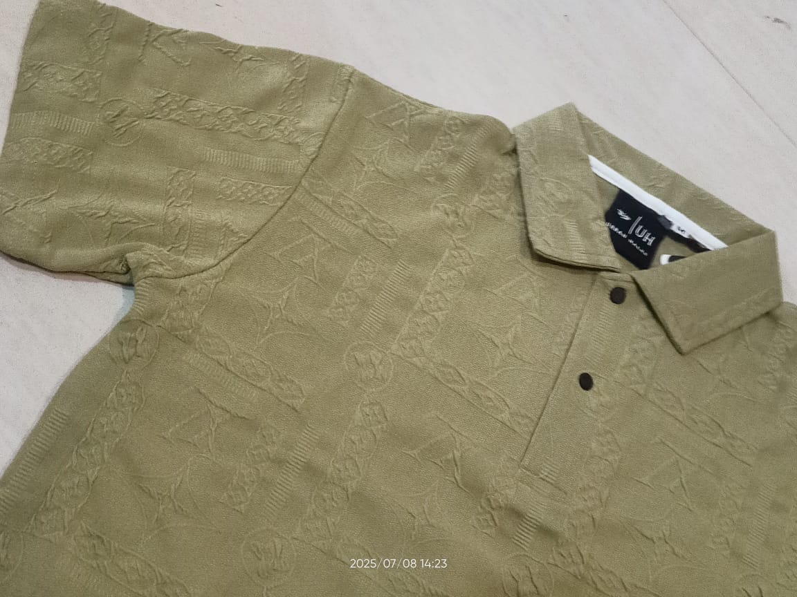 Textured Polo T-Shirt