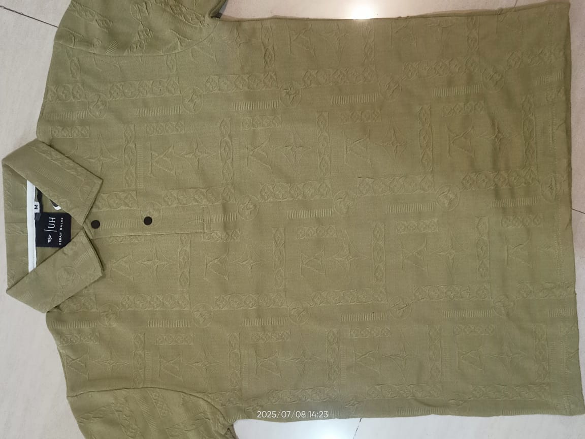 Textured Polo T-Shirt