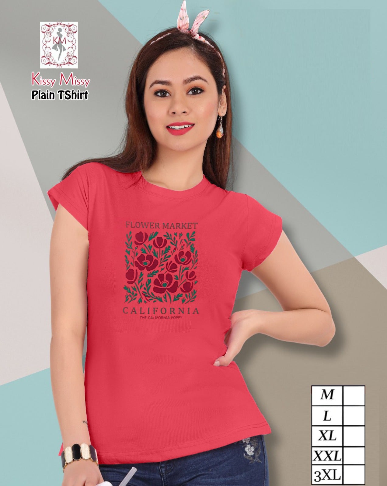Girl 100% cotton tshirt .