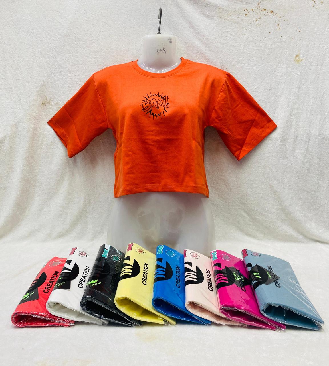 Girls Down Shoulder Graphic Print T-Shirt