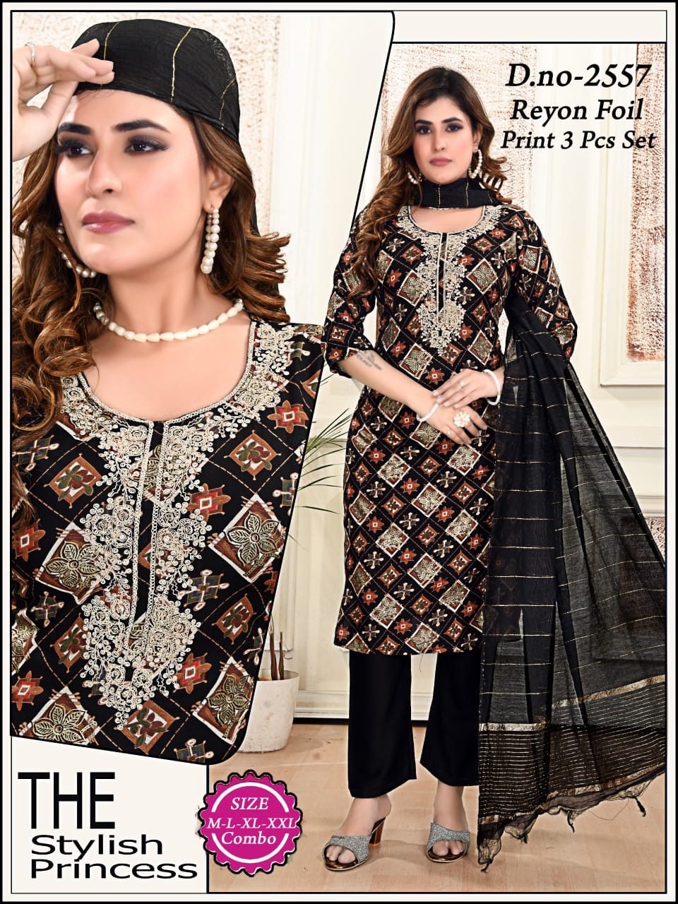 3-piece set: Kurti, Pant