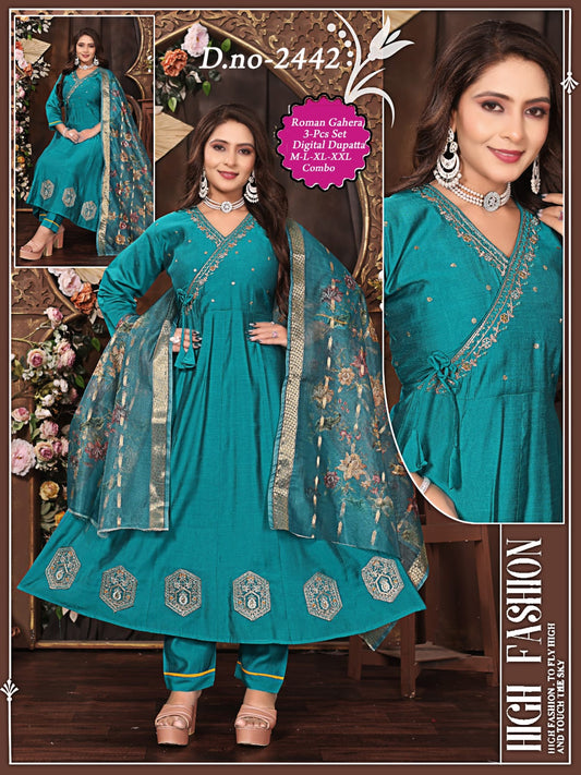 Roman Silk Handwork 3 Pcs Set