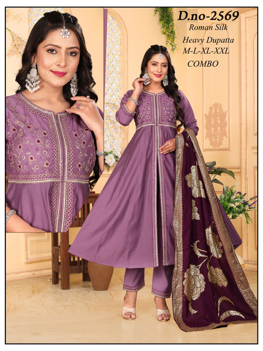 Roman Silk Handwork 3 Pcs Set